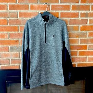 Mens Spyder 1/4 zip fleece
